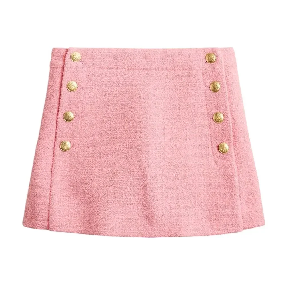 J.Crew Tweed Pink Lady Skort Size 0 - Picture 1 of 4